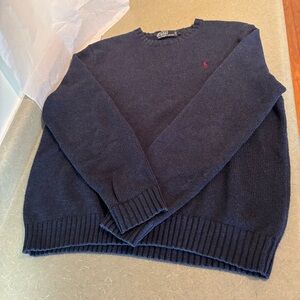 Vintage Polo by Ralph Lauren Crewneck Sweater Red Pony Logo Preppy Academia